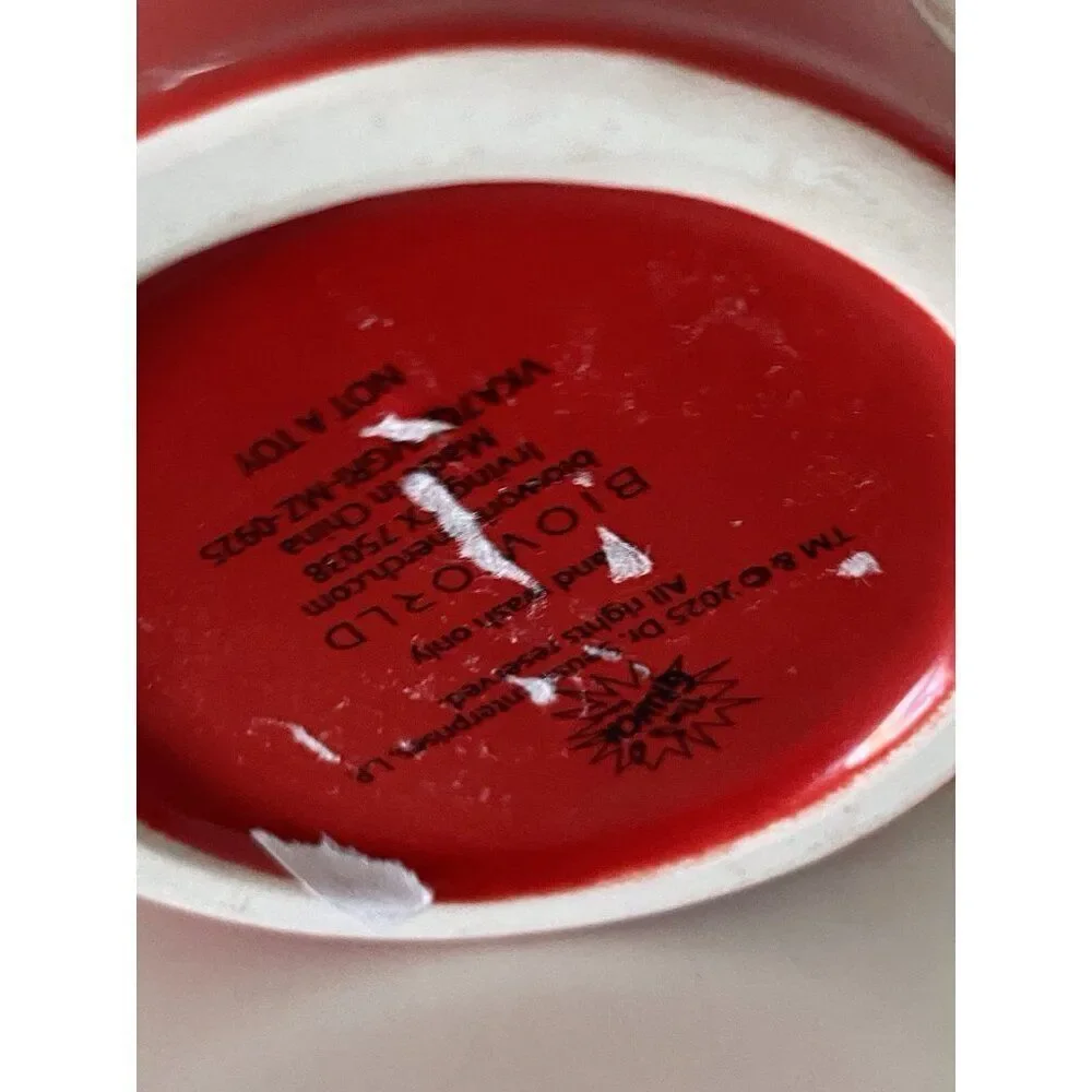 De. Seuss The Grinch Ceramic Soap Dispenser Pump Christmas Ornaments‎ Red NEW